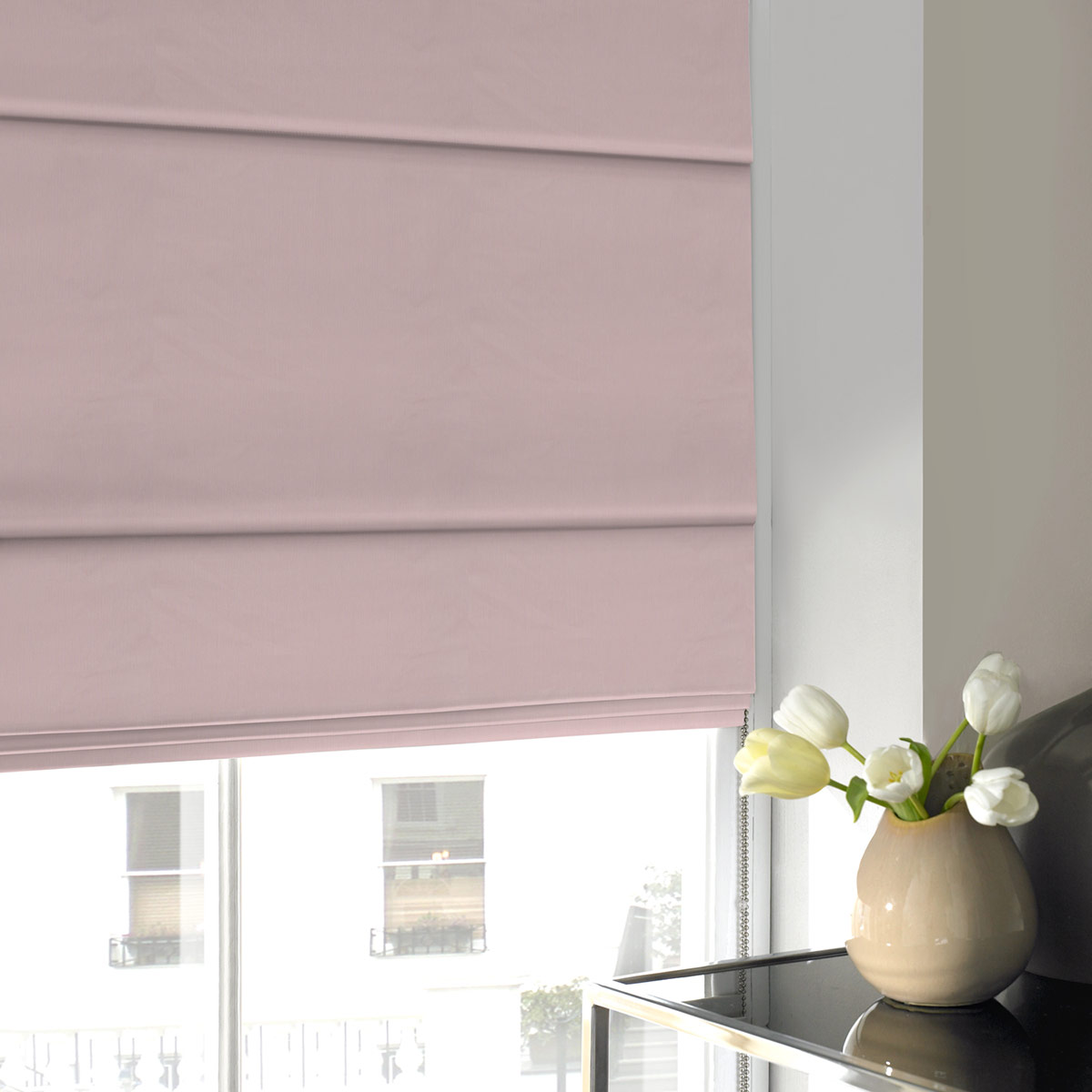 Austin Pink Roman Blind Austin Pink Roman Blind