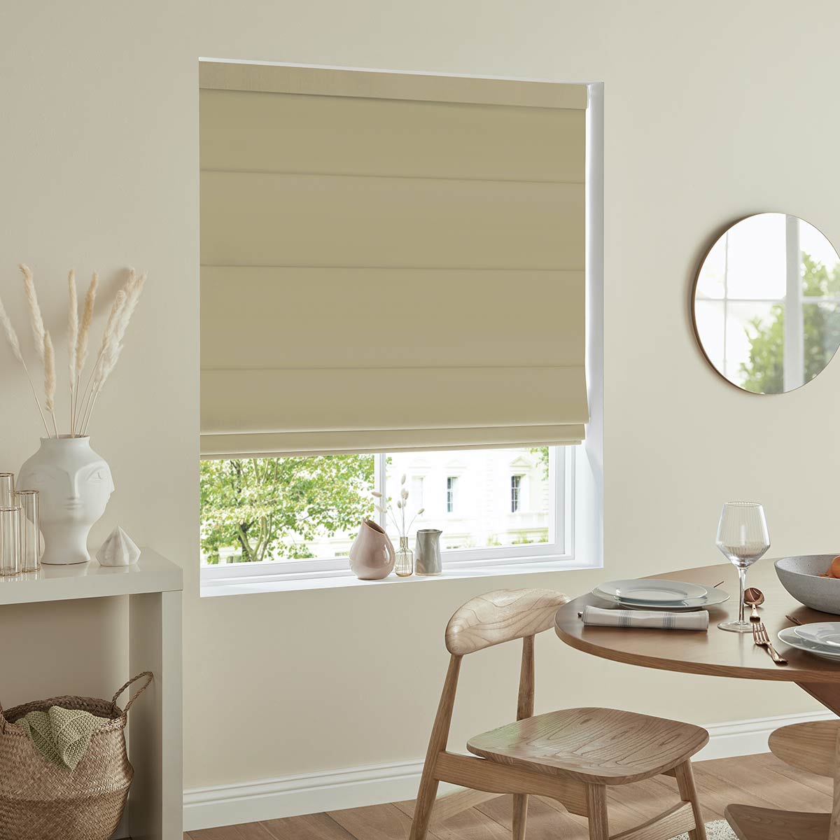 Salem Cashew Roman Blind Salem Cashew Roman Blind