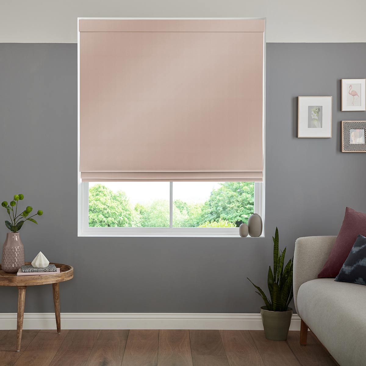 Salem Rose Roman Blind Salem Rose Roman Blind