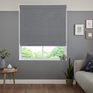 Denver Charcoal Roman Blind Denver Charcoal Roman Blind