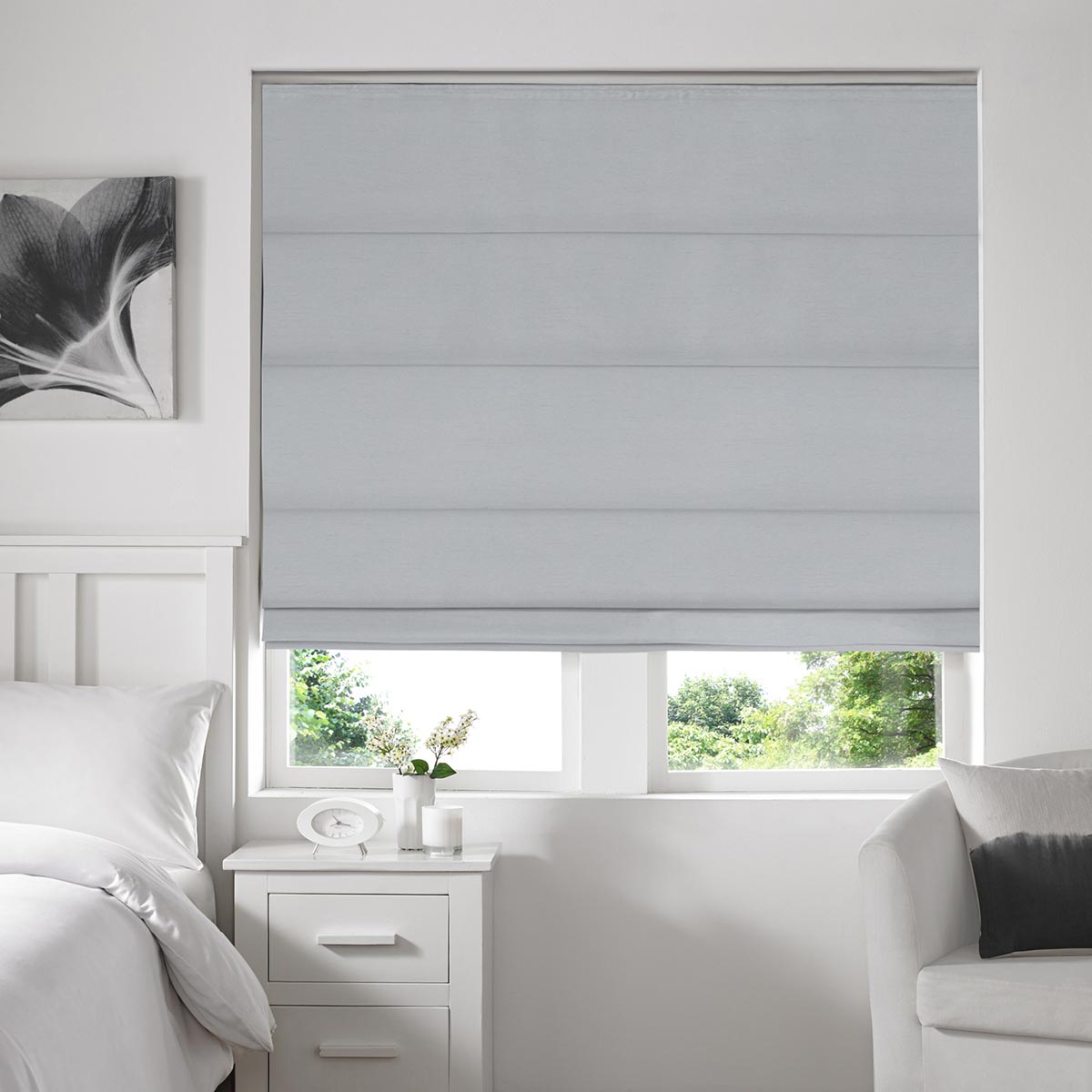 Albany Silver Roman Blind Albany Silver Roman Blind