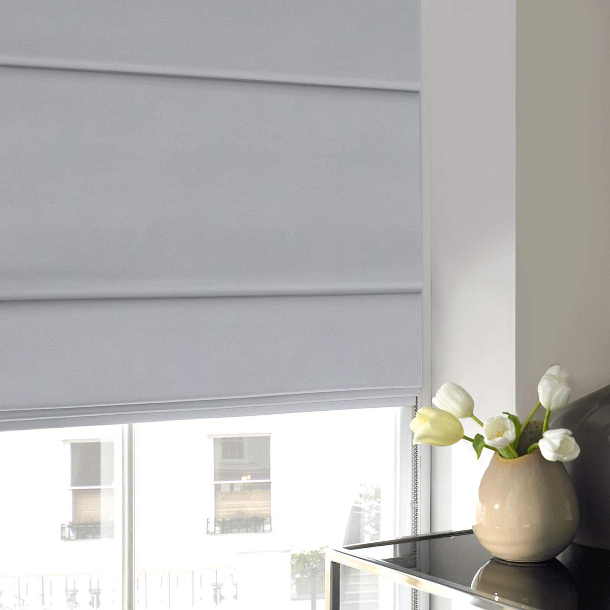 Albany Silver Roman Blind Albany Silver Roman Blind