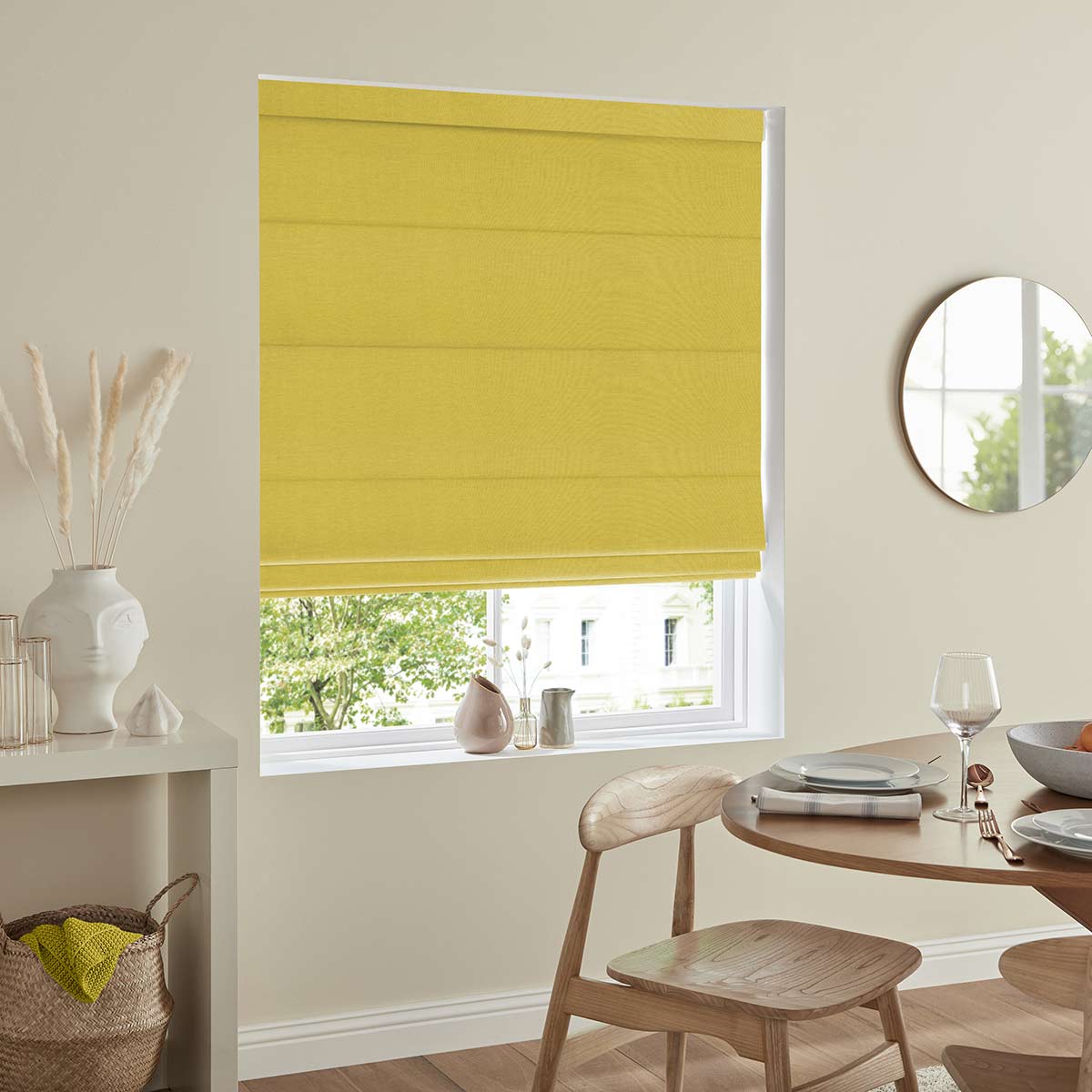 Boston Sunflower Roman Blind Boston Sunflower Roman Blind