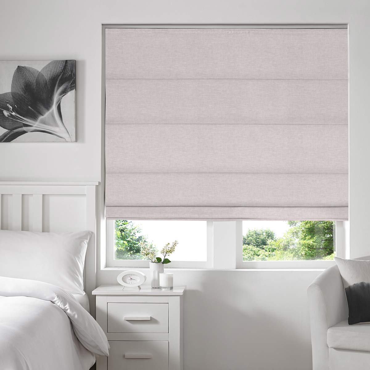 Boston Mauve Roman Blind Boston Mauve Roman Blind