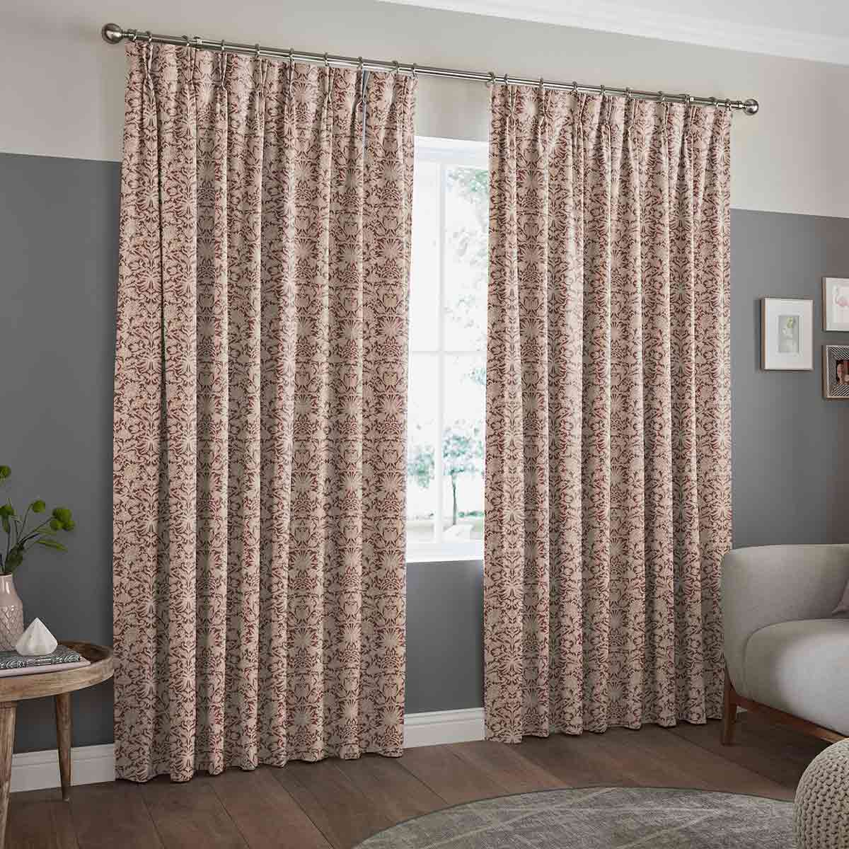 Highclere Claret Curtain Highclere Claret Curtain