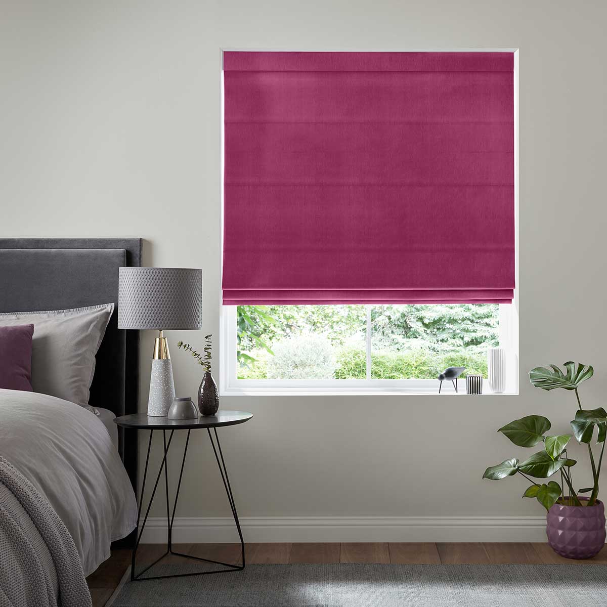 Salem Fuchsia Roman Blind Salem Fuchsia Roman Blind