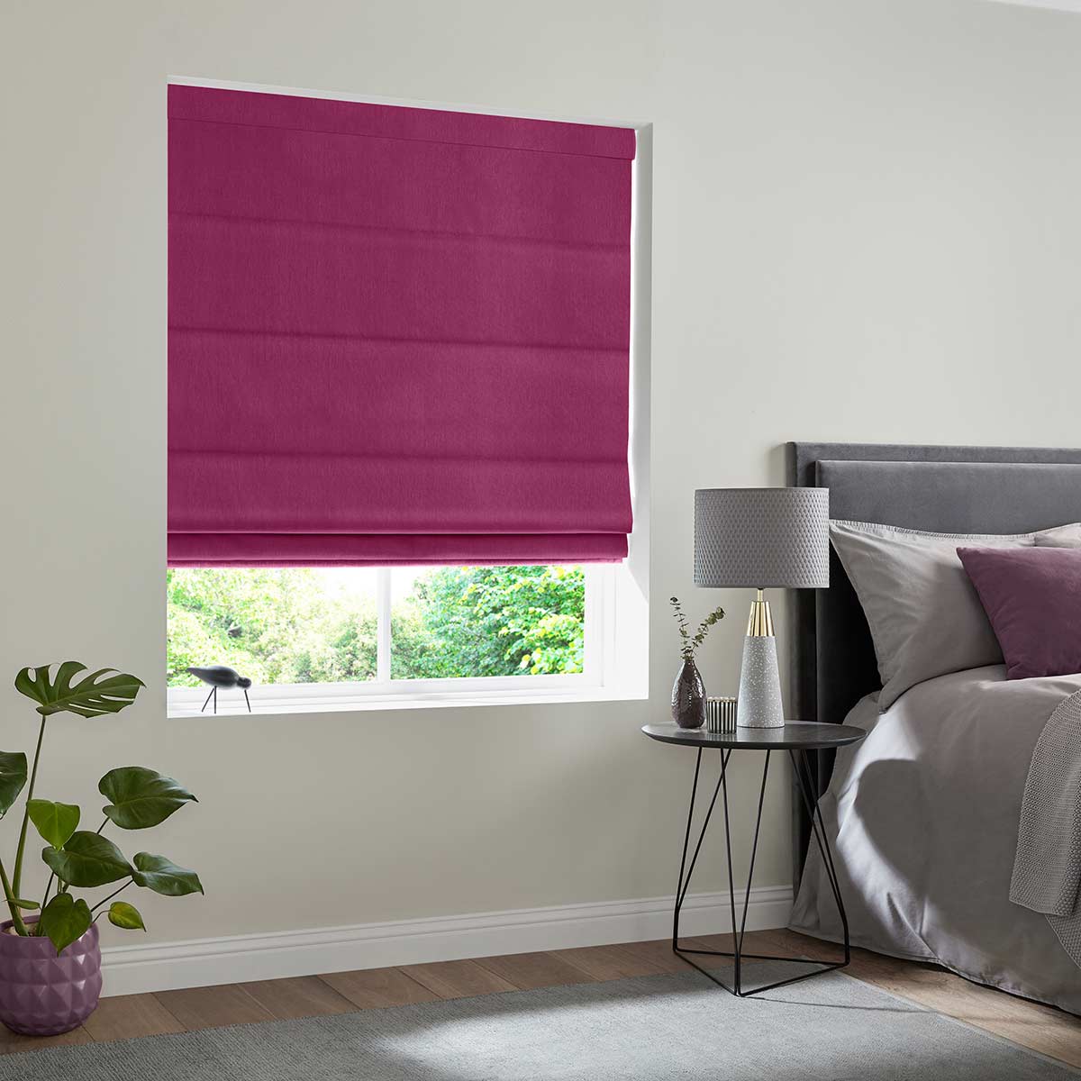 Salem Fuchsia Roman Blind Salem Fuchsia Roman Blind
