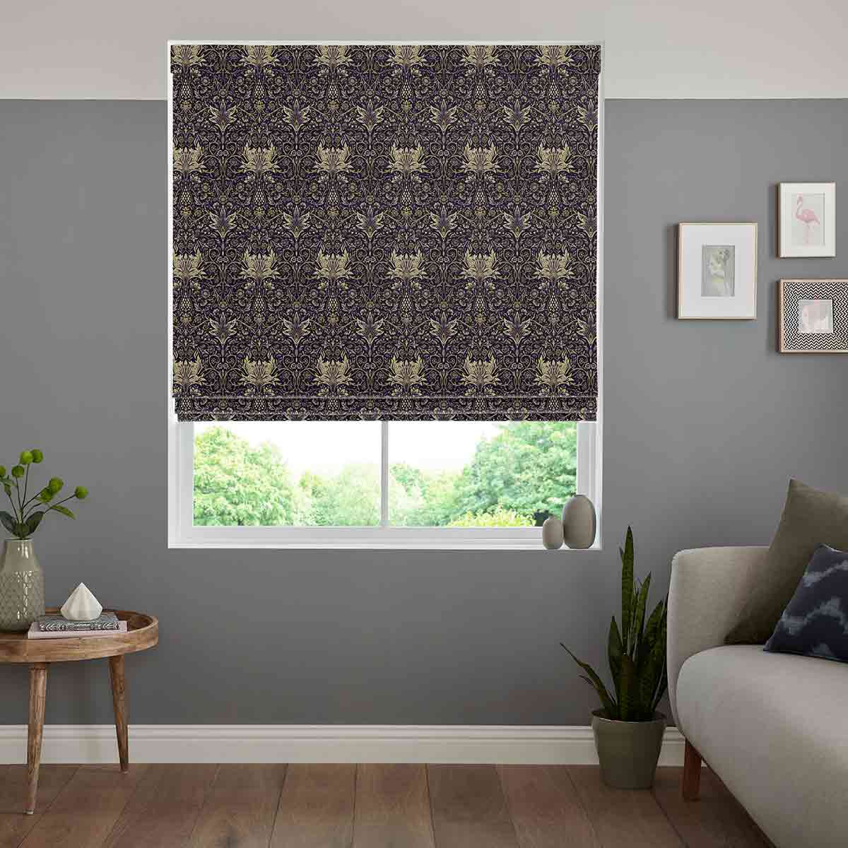 Windsor Plum Roman Blind Windsor Plum Roman Blind