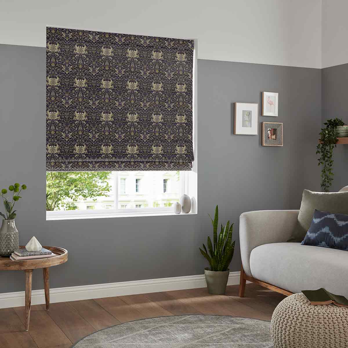 Windsor Plum Roman Blind Windsor Plum Roman Blind