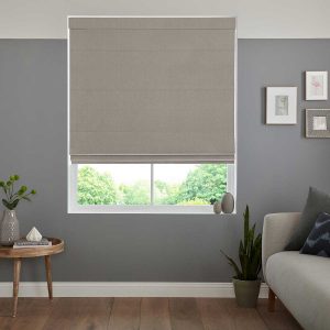 Giselle Graphite Roman Blind