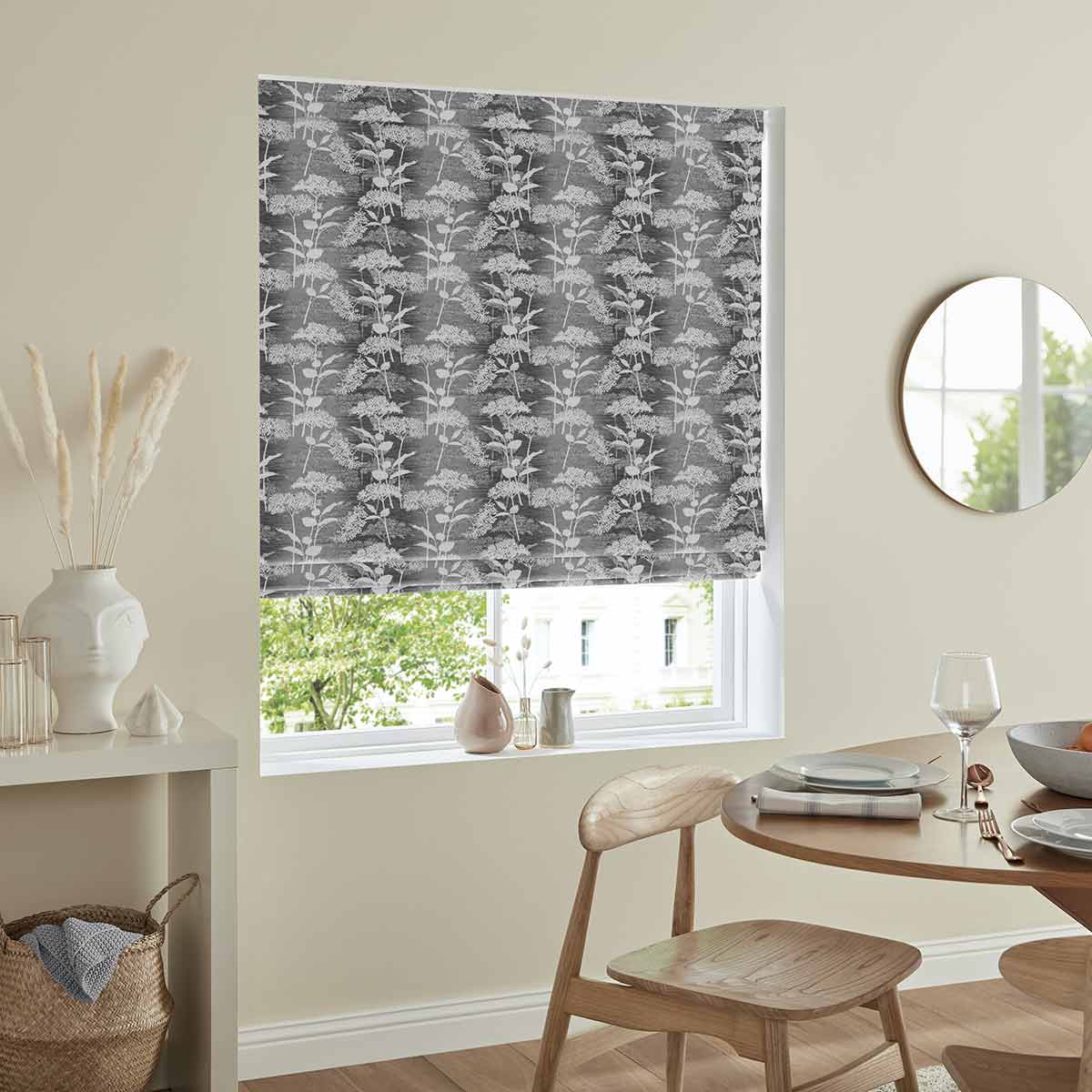 Willoughby Smoke Roman Blind Willoughby Smoke Roman Blind