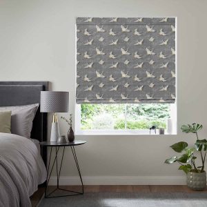 Zazu Slate Roman Blind
