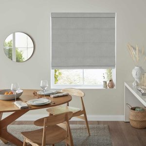 Angeles Silver Roman Blind