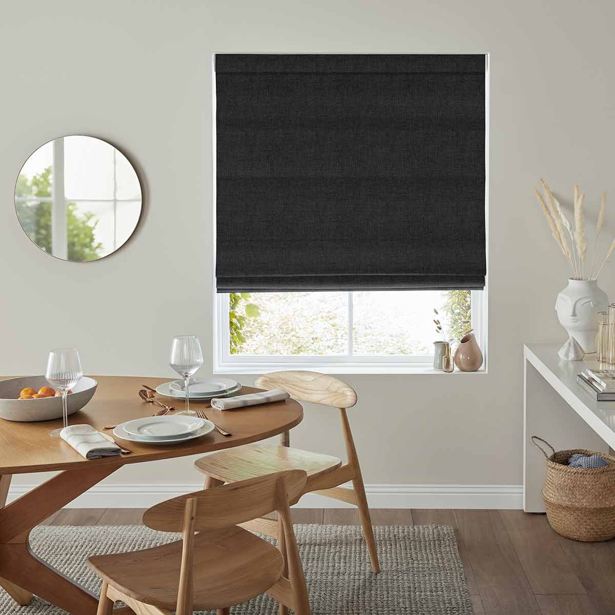 Diego Charcoal Roman Blind Diego Charcoal Roman Blind