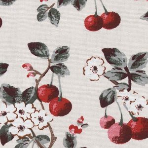 Cherry Sprig Red Roman Blind