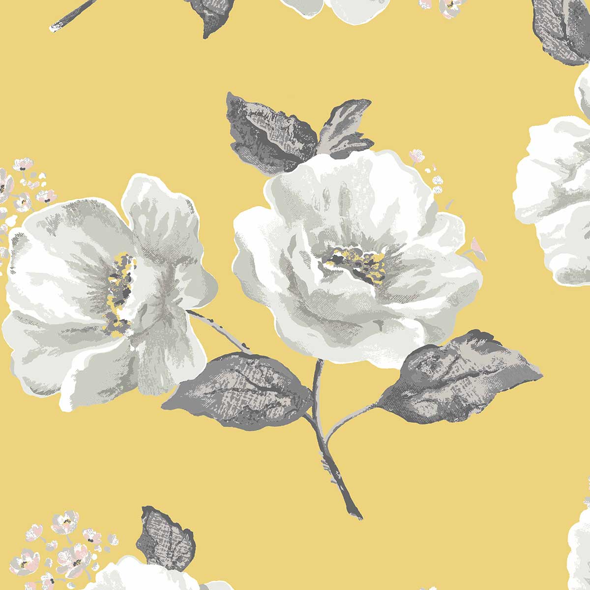 Cath Kidston Wild Poppies Citrine Roller Blind Cath Kidston Wild Poppies Citrine Roller Blind