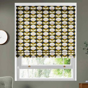 Oval Flower Seagrass Roman Blind