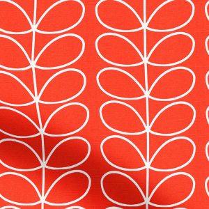 Linear Stem Tomato Cushion Cover