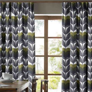 Rose Bud Moss Curtain