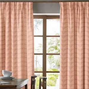 Jacquard Stem Tea Rose Curtain