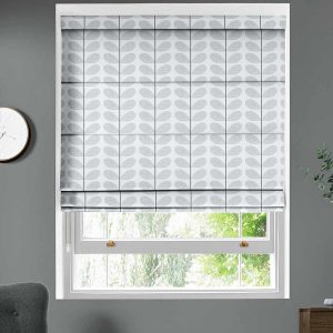 Scribble Stem Grey Roman Blind