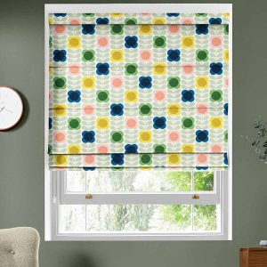 Summer Flower Stem Multi Roman Blind