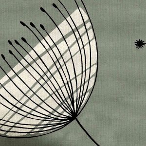 Dandelion Mobile French Grey Roman Blind