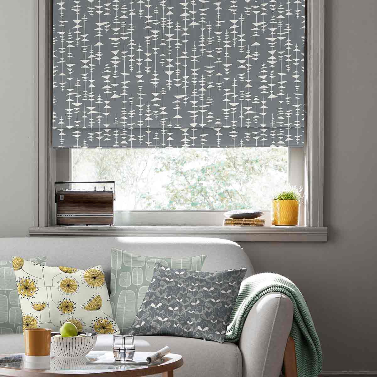 Ditto Liquorice Roman Blind Ditto Liquorice Roman Blind