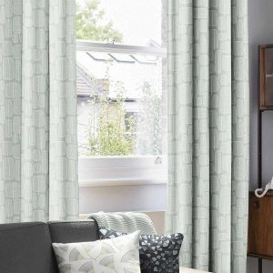 Little Trees English Grey Curtain