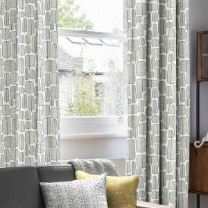 Little Trees Monochrome Curtain