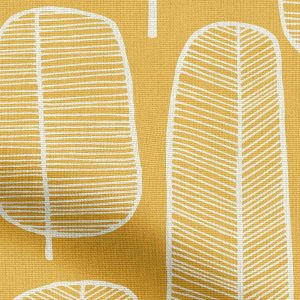 Little Trees Yellow Roman Blind