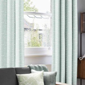 Saplings Pale Aqua Curtain