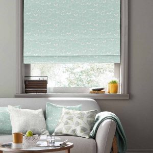 Saplings Pale Aqua Roman Blind