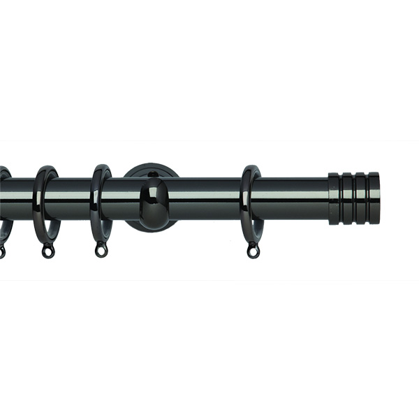Black Nickel Stud Metal Pole