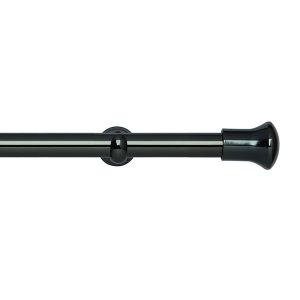 Neo 28mm Black Nickel Trumpet Metal Eyelet Pole Set