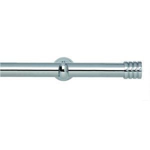 Neo 28mm Chrome Stud Metal Eyelet Pole Set
