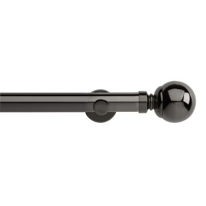 Neo 35mm Black Nickel Ball Complete Metal Eyelet Pole