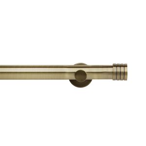 Neo 35mm Spun Brass Stud Metal Eyelet Pole Set