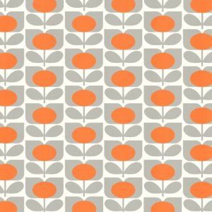 Ditsy Cyclamen Orange Roman Blind