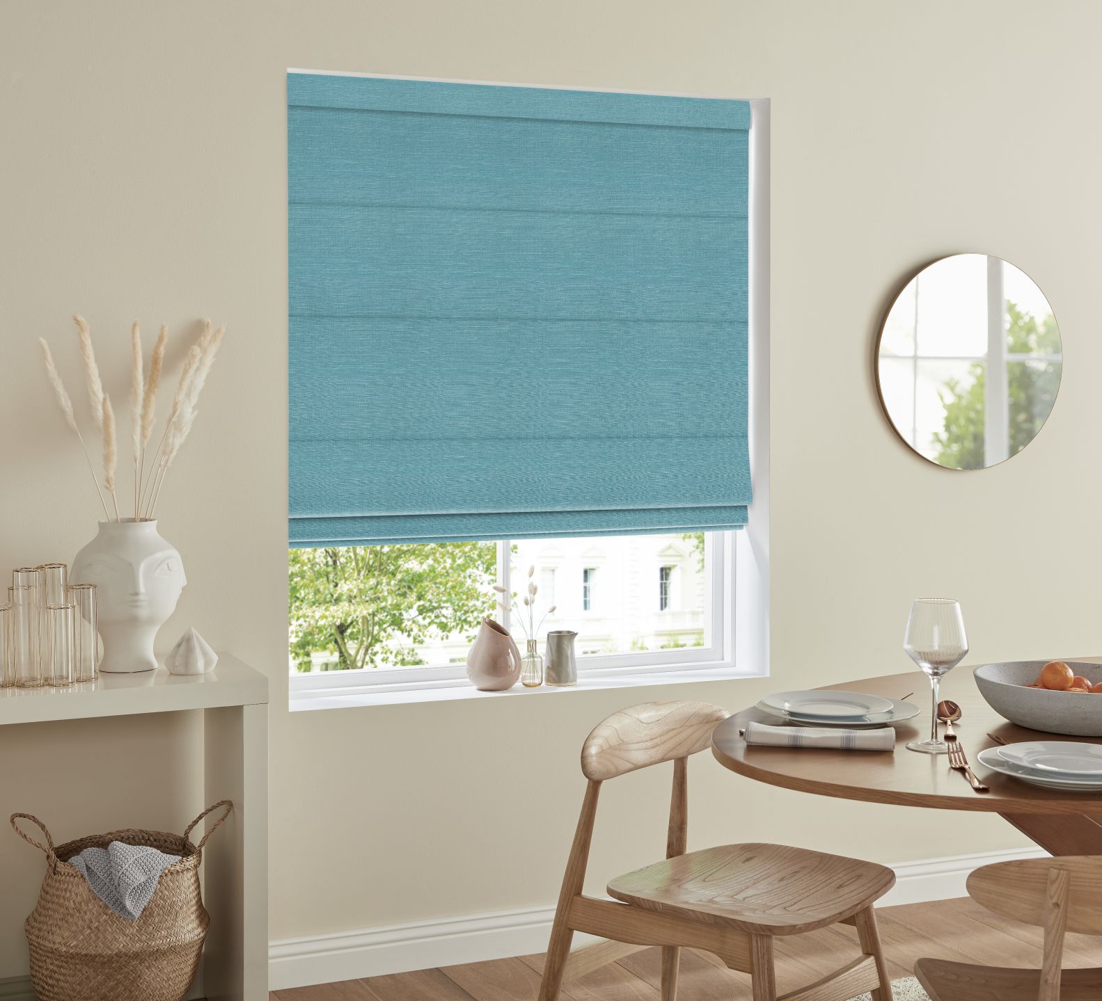 Vegas Teal Roman Blind Vegas Teal Roman Blind