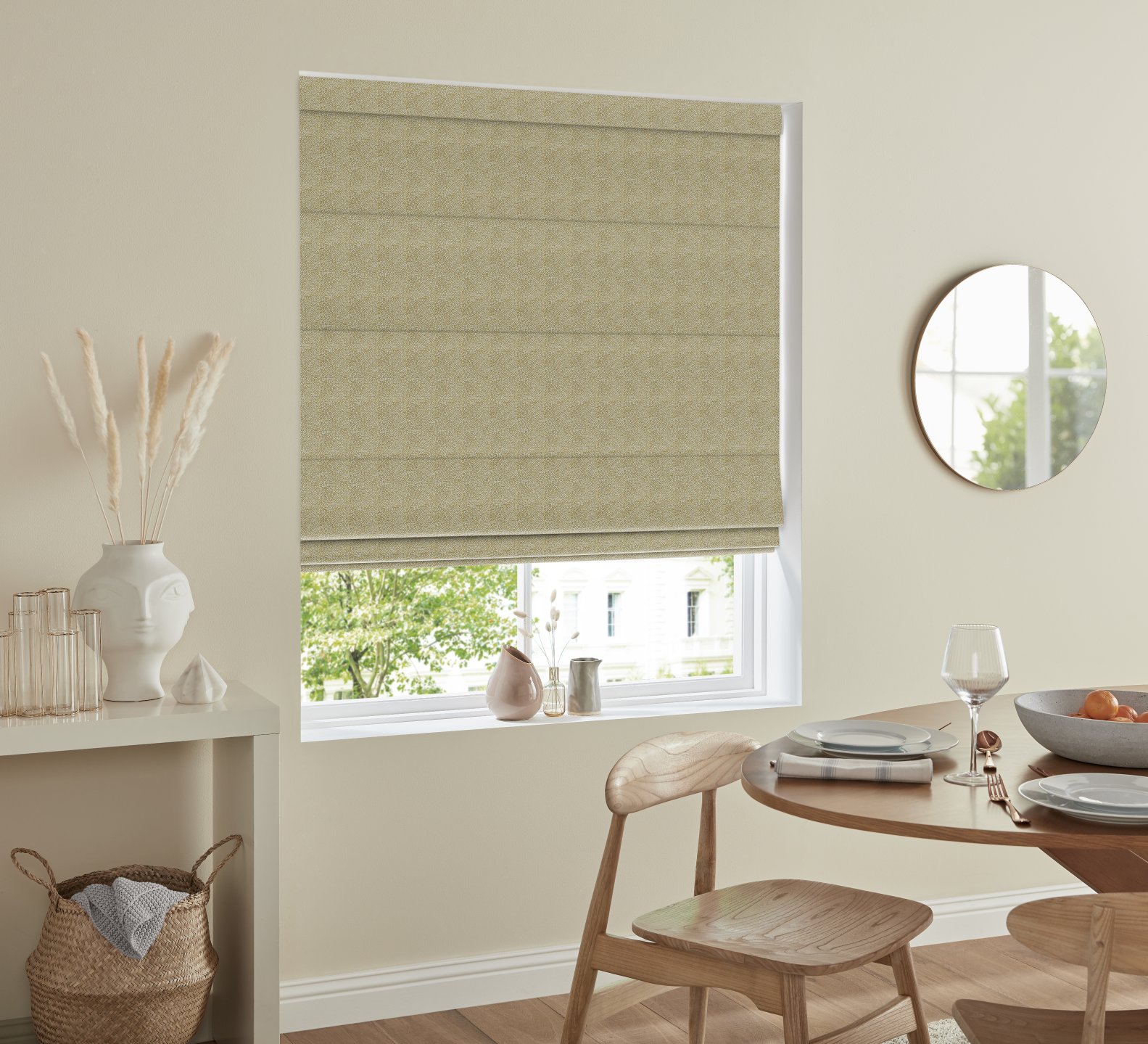 Phoenix Pistachio Roman Blind Phoenix Pistachio Roman Blind