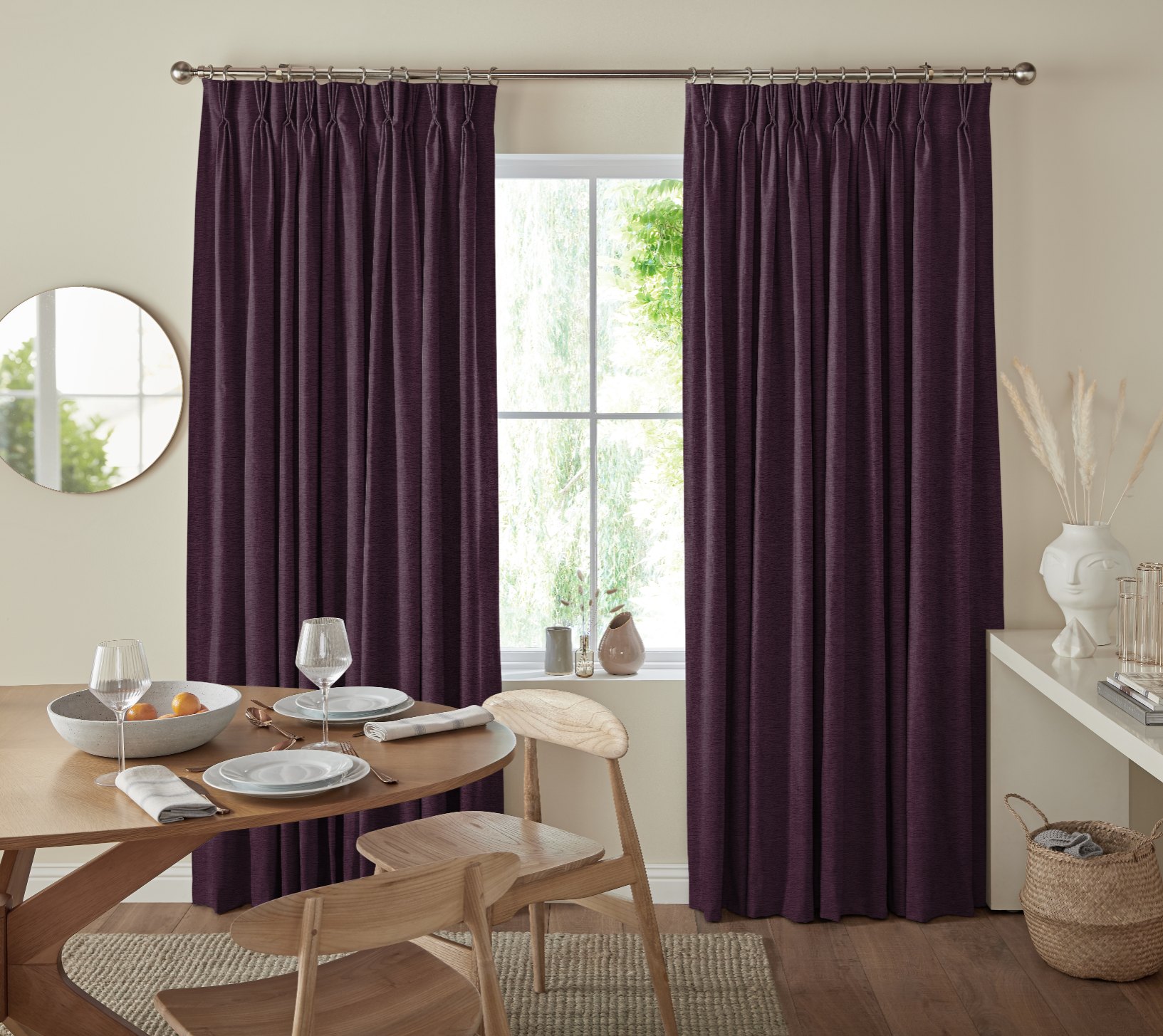 Atlanta Aubergine Curtain Atlanta Aubergine Curtain