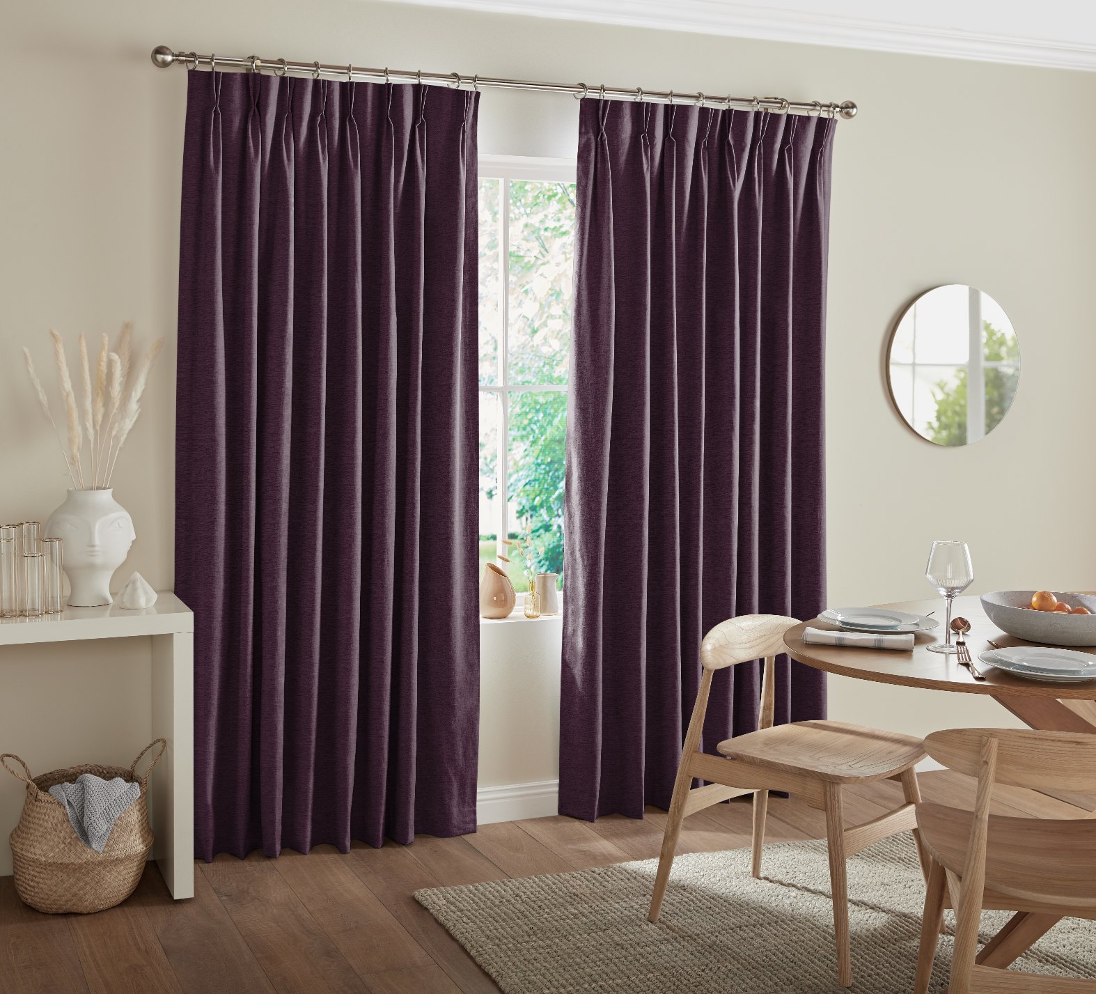 Atlanta Aubergine Curtain Atlanta Aubergine Curtain