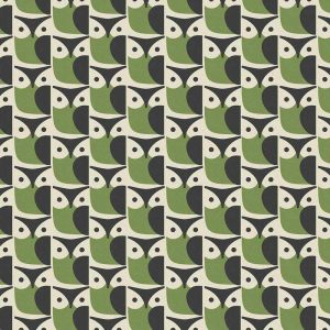 Orla Kiely Owl Chalky Green