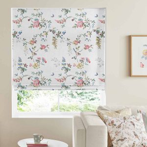 Birds and Roses Multi Roman Blind