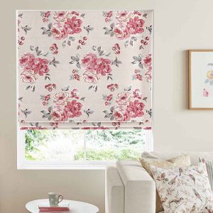 Brampton Bunch Raspberry Roman Blind
