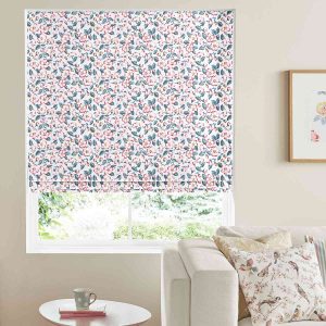 Climbing Blossom Blush Roman Blind