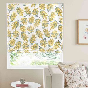 Mimosa Flower Citrine Roman Blind
