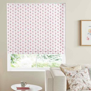 Provence Rose Pink Roman Blind