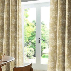 Washed Rose Ochre Curtain